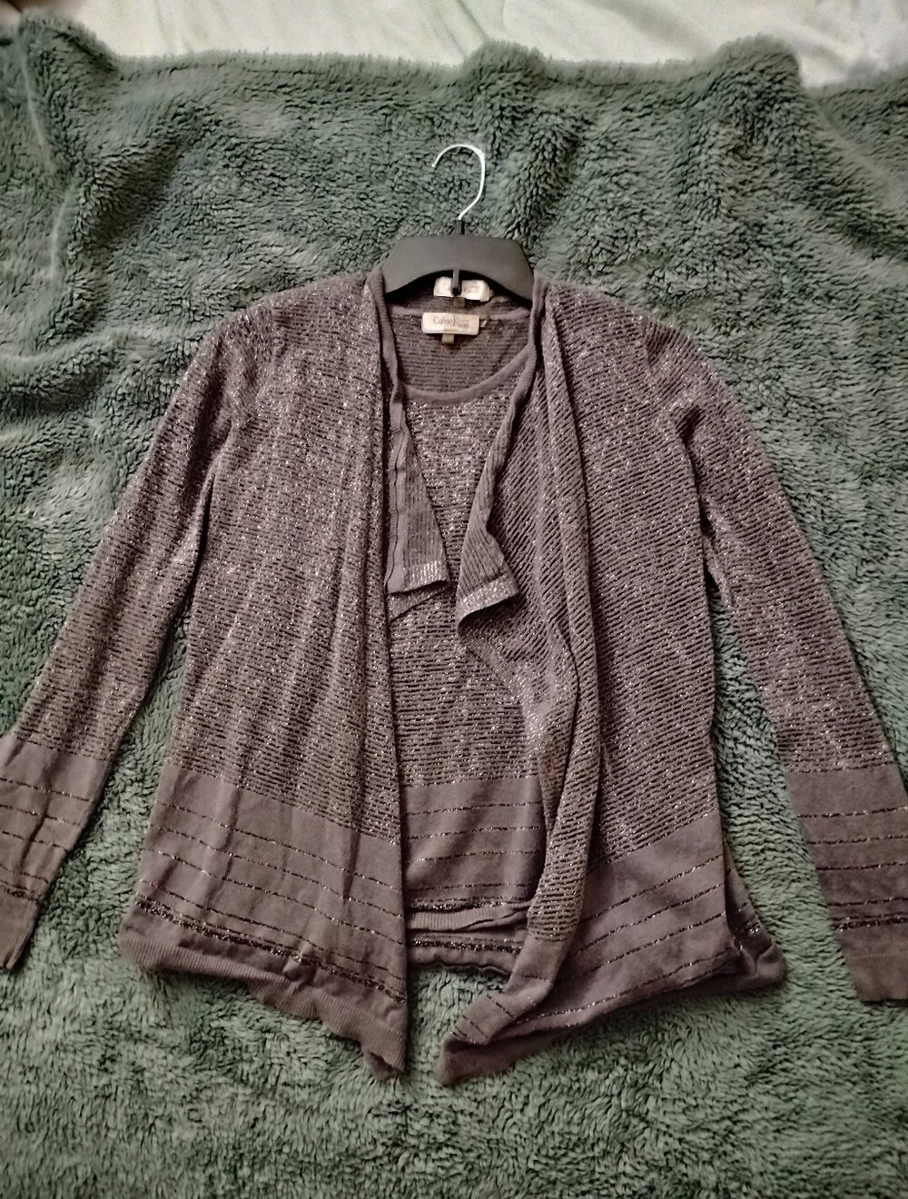 Calvin Klein Set Cardigan and Tank Top Women's Size Small